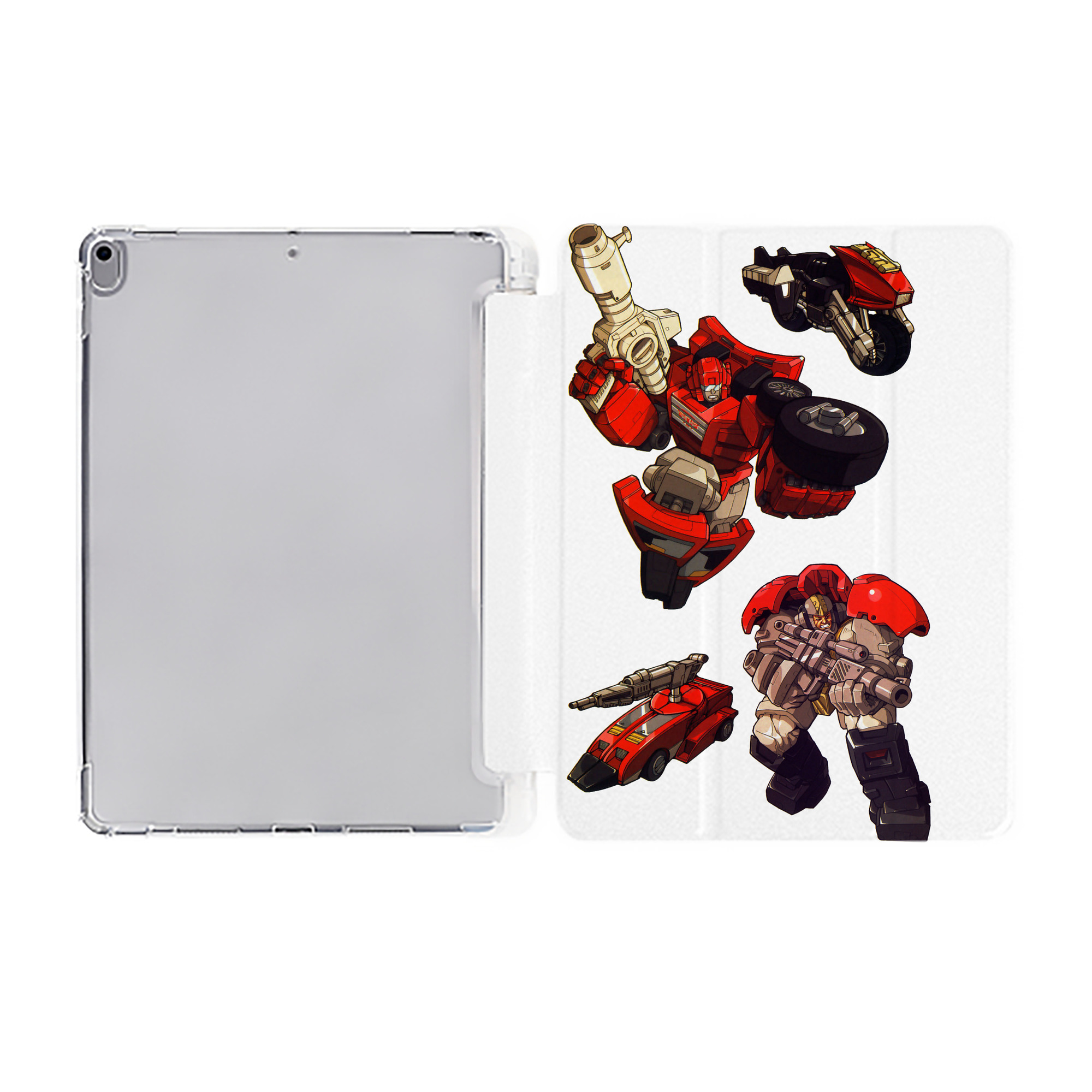 （画像用）  IPad ケース ペン収納付き 三つ折りスタンド PUレザー×シリコン 対応機種9.5/10.5/10.9インチ